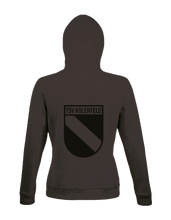 Lade das Bild in den Galerie-Viewer, Hoodie_Damen_schwarz_blackbacklogo_Kolenfeld
