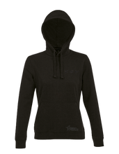 Lade das Bild in den Galerie-Viewer, Hoodie_Damen_schwarz_blackbacklogo_vorne_Kolenfeld