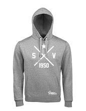 Lade das Bild in den Galerie-Viewer, Hoodie_Herren_grey_Cross_white_SVVelber