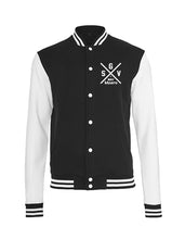 Lade das Bild in den Galerie-Viewer, College Jacke Schwarz Weiss GSV Moers Cross