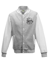 Lade das Bild in den Galerie-Viewer, College Jacke Grau Melange Weiss GSV Moers Property Of