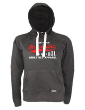 Lade das Bild in den Galerie-Viewer, Hoodie Damen Schwarz SV Bruckmühl Athletics Rot-Weiß