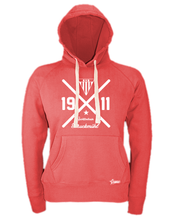 Lade das Bild in den Galerie-Viewer, Hoodie Damen Rot SV Bruckmühl Cross Weiß