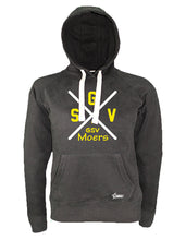 Lade das Bild in den Galerie-Viewer, Hoodie Damen Schwarz GSV Moers Cross Weiß-Gelb