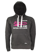 Lade das Bild in den Galerie-Viewer, Hoodie Damen Schwarz MTV Union Hamborn Sportsteam Weiß-Pink