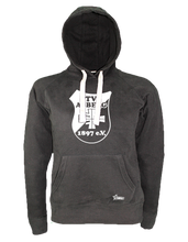 Lade das Bild in den Galerie-Viewer, Hoodie Damen Schwarz TV Asberg Logo Weiß