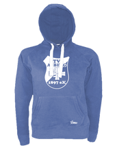 Lade das Bild in den Galerie-Viewer, Hoodie Damen Navy Blau TV Asberg Logo Weiß