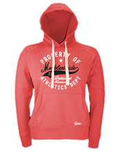 Lade das Bild in den Galerie-Viewer, Hoodie Damen Rot TuS Mecklenheide Property Of Weiß-Schwarz
