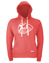Lade das Bild in den Galerie-Viewer, Hoodie Damen Rot TuS Mecklenheide Used Logo Weiß
