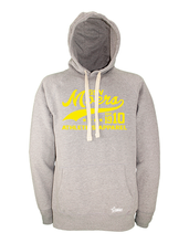 Lade das Bild in den Galerie-Viewer, Hoodie Herren Grau Melange GSV Moers Athletics Gelb