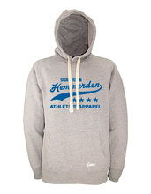 Lade das Bild in den Galerie-Viewer, Hoodie Herren Grau Melange SV Hemmerden Athletics Blau