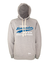 Lade das Bild in den Galerie-Viewer, Hoodie Herren Grau Melange SV Hemmerden Athletics Weiß-Blau