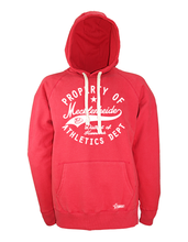 Lade das Bild in den Galerie-Viewer, Hoodie Herren Rot TuS Mecklenheide Property Of Weiß