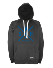 Lade das Bild in den Galerie-Viewer, Hoodie Herren Schwarz SV Hemmerden Cross Blau