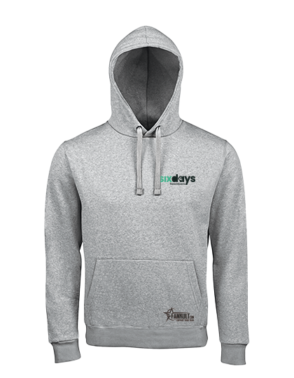 Hoodie "Unisex" <br>Sixdays Brustlogo