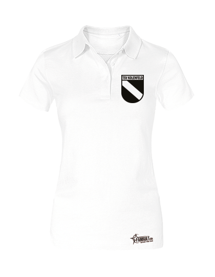 Polo_Damen_weiss_Logo_schwarz_Kolenfeld