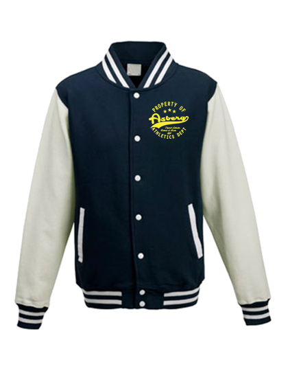 College Jacke Navy Blau TV Asberg Property Of Gelb