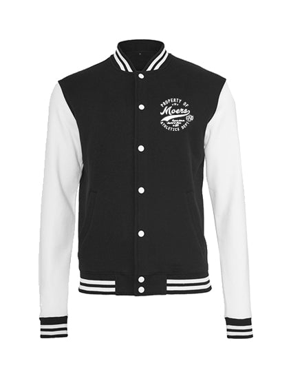 College Jacke Schwarz Weiss GSV Moers Property Of
