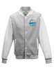 College Jacke Grau Melange Weiß TSV Heidenau Property Of