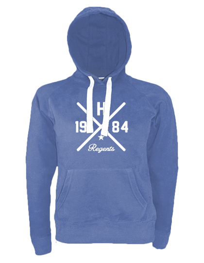 Hoodie Damen Navy Blau Hannover Regents Cross Weiß