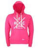 Hoodie Damen Pink HFC Greifswald 92 Cross Weiß