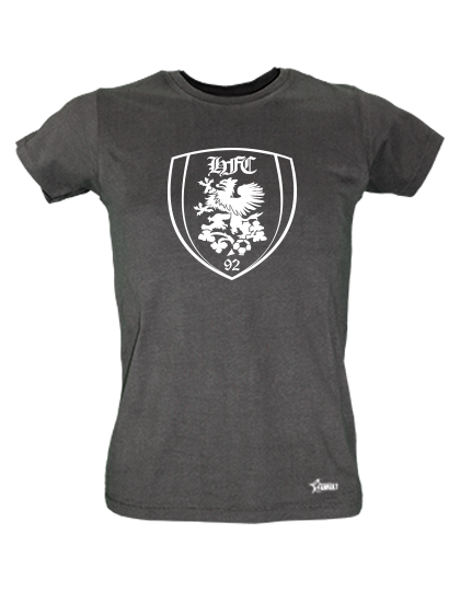 T-Shirt Damen Schwarz HFC Greifswald 92 Logo Weiß