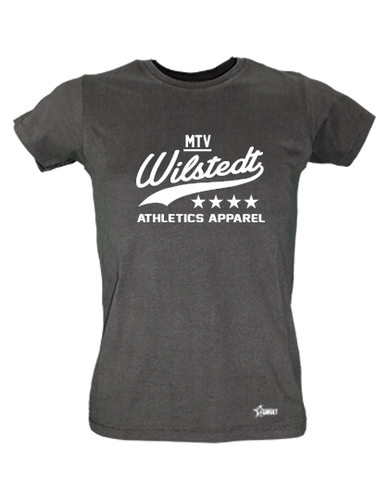 T-Shirt Damen Schwarz MTV Wilstedt Sportsteam Weiß