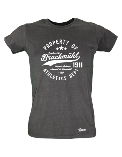 T-Shirt Damen Schwarz SV Bruckmühl Property Of Weiß
