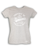 T-Shirt Damen Grau Melange Hannover Regents Property Of Weiß