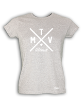 Lade das Bild in den Galerie-Viewer, T-Shirt Damen Grau Melange MTV Wilstedt Cross Weiß
