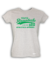 Lade das Bild in den Galerie-Viewer, T-Shirt Damen Grau Melange Teuto Riesenbeck Athletics Grün
