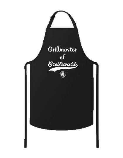 Grillschürze Schwarz HFC Greifswald 92 Grillmaster of Greifswald