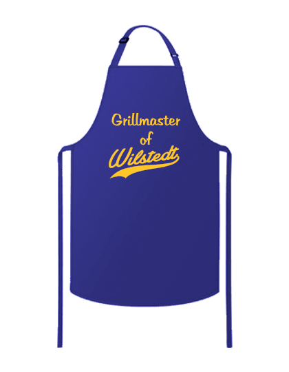 Grillschürze Blau MTV Wilstedt Grillmaster of