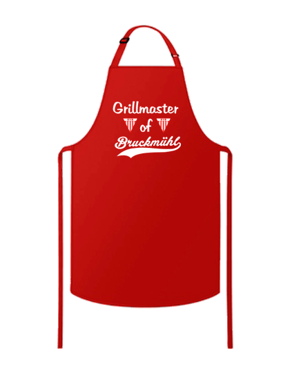 Grillschürze Rot SV Bruckmühl Grillmaster of 