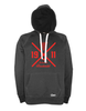 Hoodie Herren Schwarz SV Bruckmühl Cross Rot