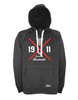 Hoodie Herren Schwarz SV Bruckmühl Cross Rot-Weiß