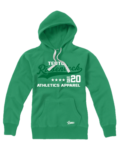 Hoodie Herren Grün Teuto Riesenbeck Athletics Grün-Weiß