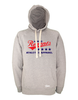 Hoodie Herren Grau Melange Hannover Regents Athletics Blau-Rot