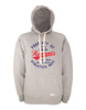 Hoodie Herren Grau Melange Hannover Regents Property Of Rot-Blau