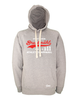 Hoodie Herren Grau Melange SV Bruckmühl Athletics Rot-Weiß 