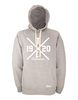 Hoodie Herren Grau Melange Teuto Riesenbeck Cross Weiß