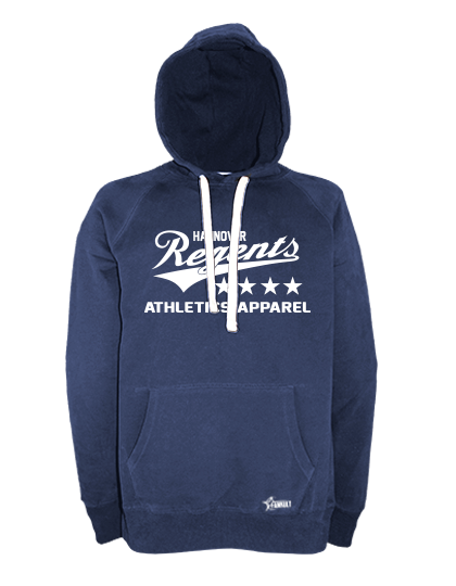 Hoodie Herren Navy Blau Hannover Regents Athletics Weiß