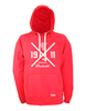Hoodie Herren Rot SV Bruckmühl Cross Weiß