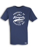 T-Shirt Herren Navy Blau HFC Greifswald 92 Property Of Weiß