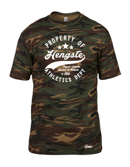 T-Shirt Herren Camouflage HFC Greifswald 92 Property Of Weiß