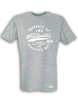 T-Shirt Herren Grau Melange SV Bruckmühl Property Of Weiß