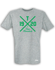 T-Shirt Herren Grau Melange Teuto Riesenbeck Cross Grün