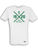 T-Shirt Herren Weiß Teuto Riesenbeck Cross Dunkelgrün