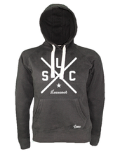 Lade das Bild in den Galerie-Viewer, Hoodie Damen Schwarz Leezener SC Cross Weiß
