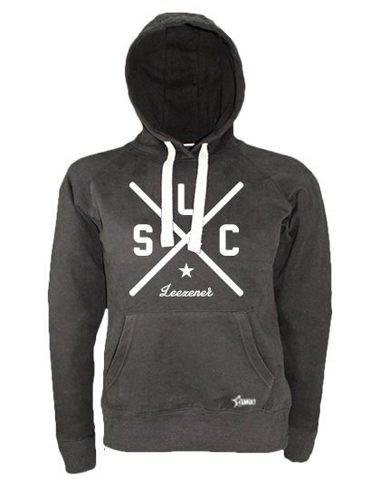 Hoodie Damen Schwarz Leezener SC Cross Weiß